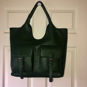 Anthropologie Royal Buckle Slouchy Tote